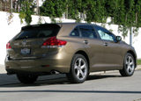 A three-quarter rear view of a 2009 Toyota Venza
