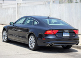 A three-quarter rear view of a 2012 Audi A7