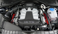 The 2.0-liter turbocharged inline 4-cylinder of the 2012 Audi A7 Quattro The 2.0-liter turbocharged inline 4-cylinder of the 2012 Audi A7 Quattro