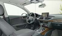 An interior view of the 2012 Audi A7 Quattro