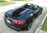 A view of the 2012 Audi R8 Spyder from above