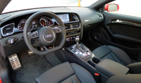 An interior view of the 2013 Audi RS 5 Coupe