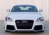 A front view of a white 2012 Audi TT RS