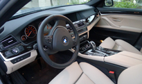 An interior view of the 2013 BMW ActiveHybrid 5