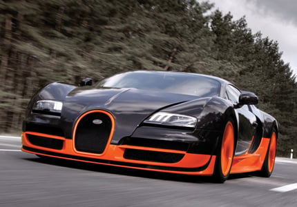 The Bugatti Veyron 16.4 Super Sport, one of GAYOT's Top 10 Fastest Cars Worldwide