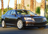 A three-quarter front view of a 2012 Chrysler 300C