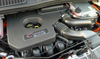 The hybrid engine of the 2013 Ford C-MAX Energi