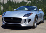 A three-quarter front view of a 2014 Jaguar F-TYPE S A three-quarter front view of a 2014 Jaguar F-TYPE S