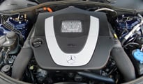 The mild-hybrid engine of the 2012 Mercedes-Benz S400 Hybrid