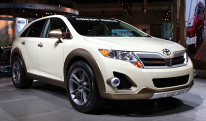 A Toyota Venza concept vehicle on display at the 2008 Los Angeles Auto Show