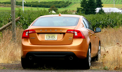 A rear view of a 2011 Volvo S60