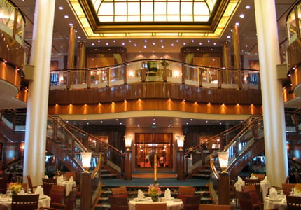 Britannia restaurant aboard the Queen Mary 2