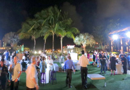 Guests enjoy the outdoors, gourmet food and refreshing drinks at Saborea Puerto Rico: A Culinary Extravaganza Guests enjoy the outdoors, gourmet food and refreshing drinks at Saborea Puerto Rico: A Culinary Extravaganza