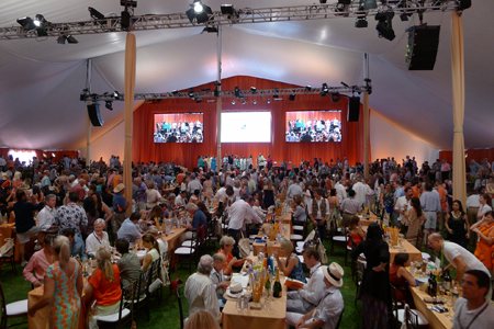 Inside the tent at Auction Napa Valley Inside the tent at Auction Napa Valley