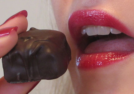 Chocolate - 10 Romantic Foods Take a bite of serotonin-boosting chocolate to get in the mood