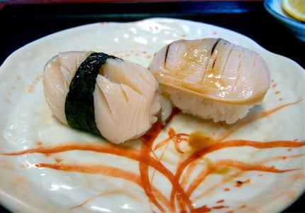 Abalone sushi (image by Flickr user Robert) 