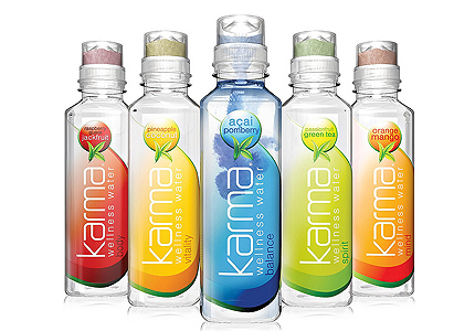 Drink Karma has a variety of enhanced water flavors to choose from Drink Karma has a variety of enhanced water flavors to choose from
