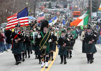 The New York City St. Patrick's Day parade attracts over 2 million spectators The New York City St. Patrick's Day parade attracts over 2 million spectators