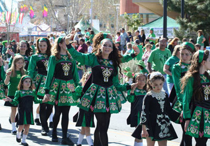 Irish dancers celebrate St. Patrick's Day in Las Vegas Irish dancers celebrate St. Patrick's Day in Las Vegas