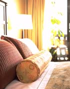 Finishing touches in a guestroom