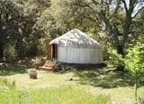 One of the yurts at The Hoopoe Yurt Hotel in Andalucia, Spain