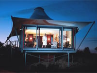 A tent at Australia's Longitude 131, one of our Top 10 Remote Hotels Worldwide