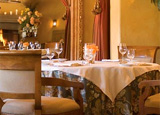 A dining area at Marinus at Bernardus Lodge
