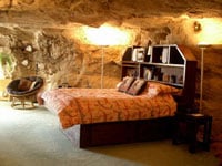 A room at Kokopelli's Cave Bed & Breakfast in New Mexico