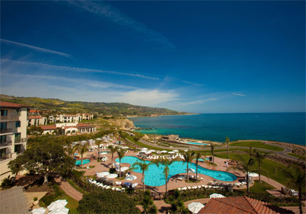 An aerial view of the Terranea Resort property An aerial view of the Terranea Resort property