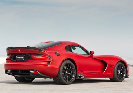 A three-quarter rear view of the Dodge Viper A three-quarter rear view of the Dodge Viper