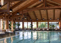 The indoor pool at Mohonk Mountain House