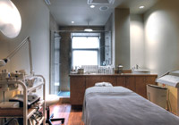 A treatment room at Rainspa at Le Place d'Armes Hotel & Suites in Montreal, Canada A treatment room at Rainspa at Le Place d'Armes Hotel & Suites in Montreal, Canada