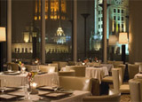 The dining room of Sixteen in Chicago The dining room of Sixteen in Chicago