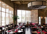 The dining room of Brownstone in Fort Worth