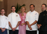 Sophie Gayot with the chefs from 2008 Flavors of Los Angeles