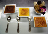 Trio of crème brûlée at Park Grill