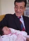 Ciro Marino with granddaughter Mariasole