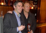 The Macallan Brand Ambassador Charlie Whitfield with actor Kevin McKidd
