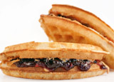 A waffle sandwich from Bruxie