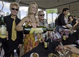 Sampling wines at the San Diego Bay Wine & Food Festival
