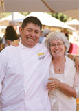 Executive chef Erasto Jacinto and Cindy Pawlcyn