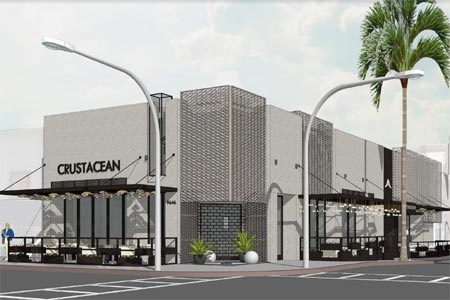 Renderings for the renovations of Crustacean Beverly Hills