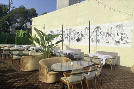 Patio at Delilah in West Hollywood