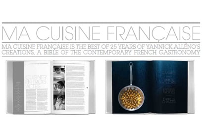 Chef Yannick Alleno has released a cookbook called Ma Cuisine Francaise