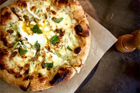 North Italia has launched its spring menu, including an asparagus pizza