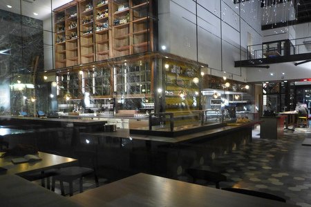 Interior view of Otium restaurant at The Broad museum on Bunker Hill