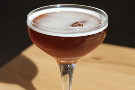 A cocktail by Julian Cox at Rose Café-Restaurant