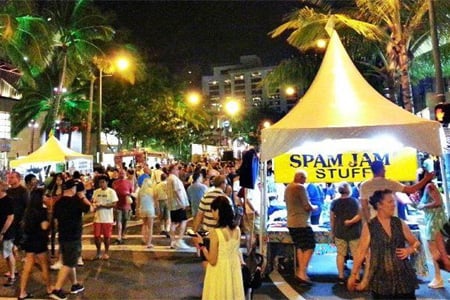 The Waikiki Spam Jam is a festive annual street festival taking place April 29