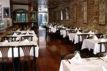 The dining room of K-Paul's Louisiana Kitchen in New Orleans