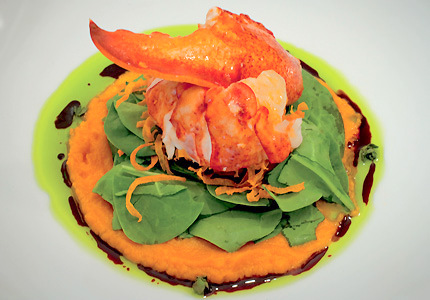 Gluten-free Maine lobster salad at RAYA, The Ritz-Carlton, Laguna Niguel
